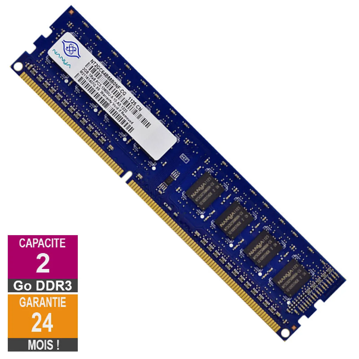 Acheter Nanya NT2GC64B88B0NF-CG 2Go 1333MHz DDR3 Reconditionné - 14,69 € Nanya NT2GC64B88B0NF-CG 2Go 1333MHz DDR3 Reconditionné Nanya Technology Corporation reconditionné disponible sur Rue du Commerce Seconde Vie