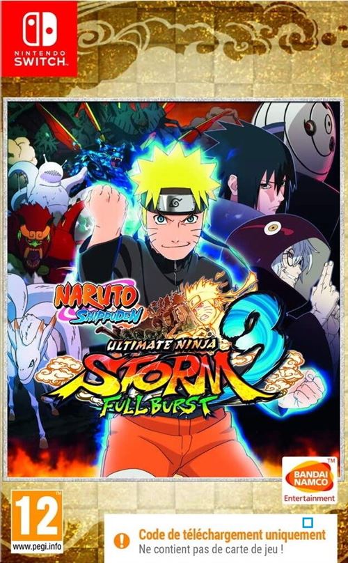 Naruto Shippuden Ultimate Ninja Storm 3 Full Burst Code in a Box Nintendo Switch État correct Bandai Namco reconditionné disponible sur Fnac