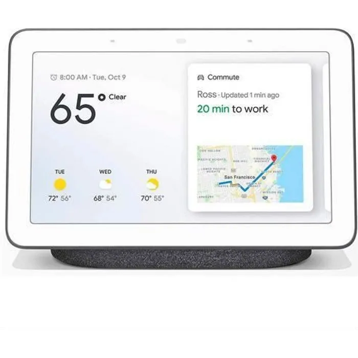 Nest Hub - Google - Haut-parleur intelligent - Contrôle vocal - Connectivité Bluetooth - Mains libres Reconditionné - 99,00 € Nest Hub - Google - Haut-parleur intelligent - Contrôle vocal - Connectivité Bluetooth - Mains libres Reconditionné Nest reconditionné disponible sur Cdiscount Seconde Vie