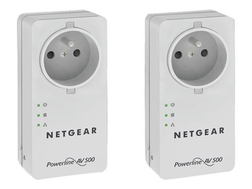 NETGEAR Powerline XAVB5401 - Kit d'adaptation pour courant porteur 1GbE, HomePlug AV (HPAV), IEEE 1901 - Branchement mural (pack de 2) État correct Netgear reconditionné disponible sur Fnac