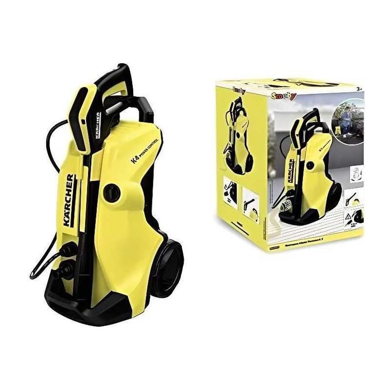 Nettoyeur haute pression jouet Smoby Karcher K4 jaune et noir à raccorder au tuyau d'arrosage - Excellent état Parfait état reconditionné disponible sur Pixmania