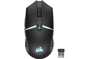 NIGHTSABRE WIRELESS RGB - Souris - droitiers et gauchers - optique - 11 boutons - sans fil - Bluetooth, 2.4 GHz - récepteur sans fil USB Très bon état Corsair reconditionné disponible sur Darty