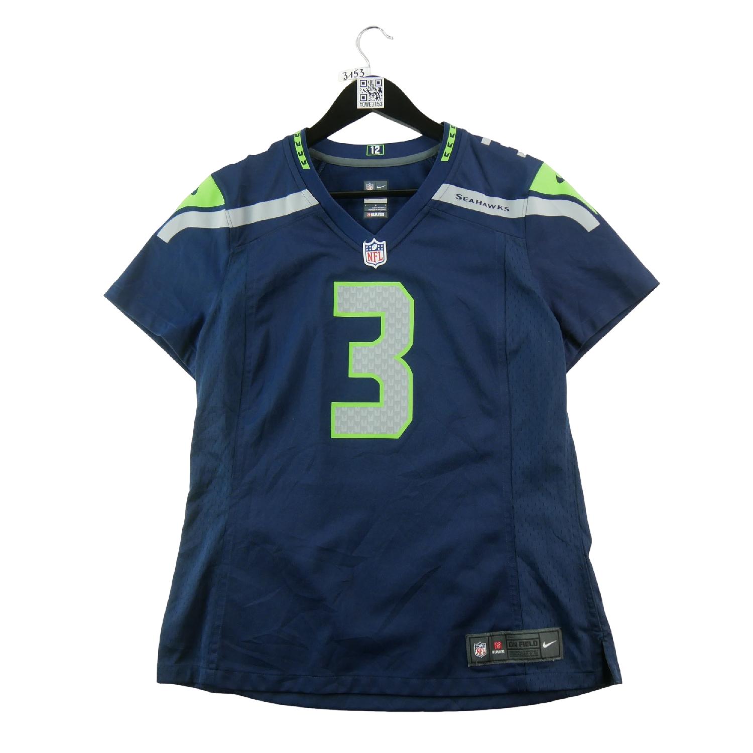 Acheter Nike Maillot NFL Seattle Seahawks On Field Russell Wilson 3 Game Jersey Taille L #QWE3153 Très bon état - 24,99 € Nike Maillot NFL Seattle Seahawks On Field Russell Wilson 3 Game Jersey Taille L #QWE3153 Très bon état Nike reconditionné disponible sur Sporteed