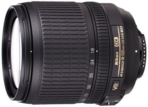 Nikon AF-S DX NIKKOR 18-105mm f/3.5-5.6G ED VR Objectif Noir État correct Nikon reconditionné disponible sur Fnac