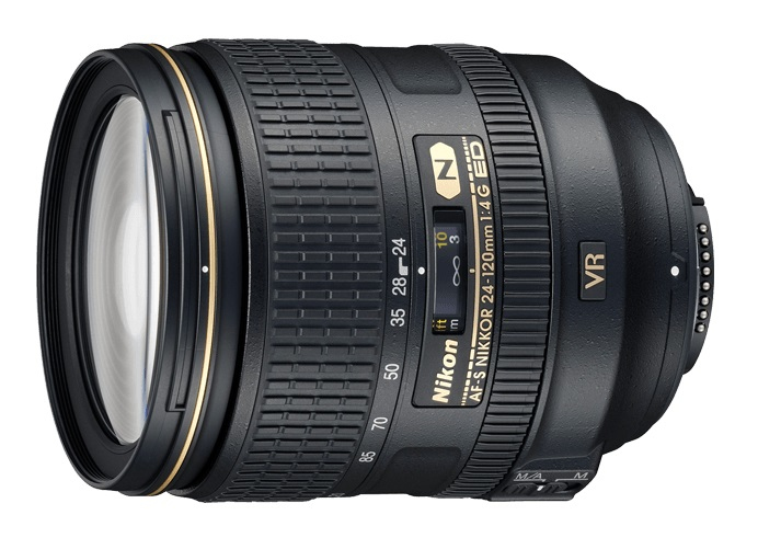 Nikon AF-S NIKKOR 24-120mm f/4G ED VR SLR Objectif zoom standard Noir - Très bon état Très bon état reconditionné disponible sur Pixmania