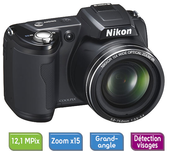 Nikon CoolPix L110 Noir Profond État correct Nikon reconditionné disponible sur Fnac | Dero