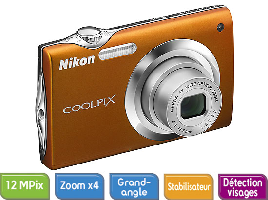 Nikon CoolPix S3000 Orange Sucrée État correct Nikon reconditionné disponible sur Fnac | Dero