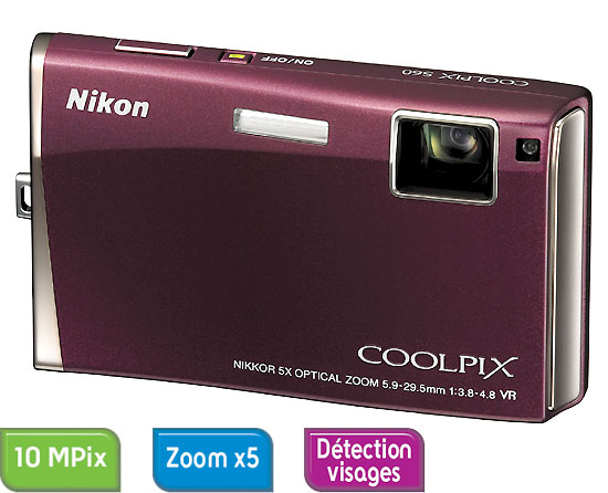Nikon CoolPix S60 Bordeaux État correct Nikon reconditionné disponible sur Fnac | Dero