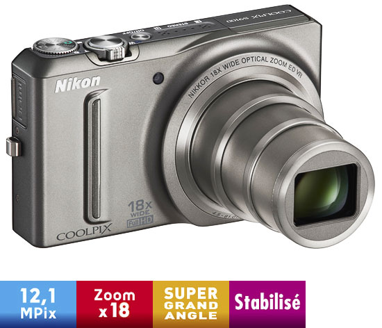 Nikon CoolPix S9100 Argent Titanium État correct - 199,95 € Nikon CoolPix S9100 Argent Titanium État correct Nikon reconditionné disponible sur Fnac