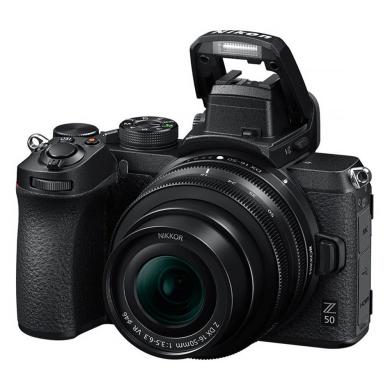Voir photo 1 de Nikon Z 50 avec objectif Z DX 16-50mm 3.5-6.3 VR (VOA050K001) noir - neuf | Dero Nikon Z 50 avec objectif Z DX 16-50mm 3.5-6.3 VR (VOA050K001) noir - neuf Parfait état Nikon reconditionné | Dero
