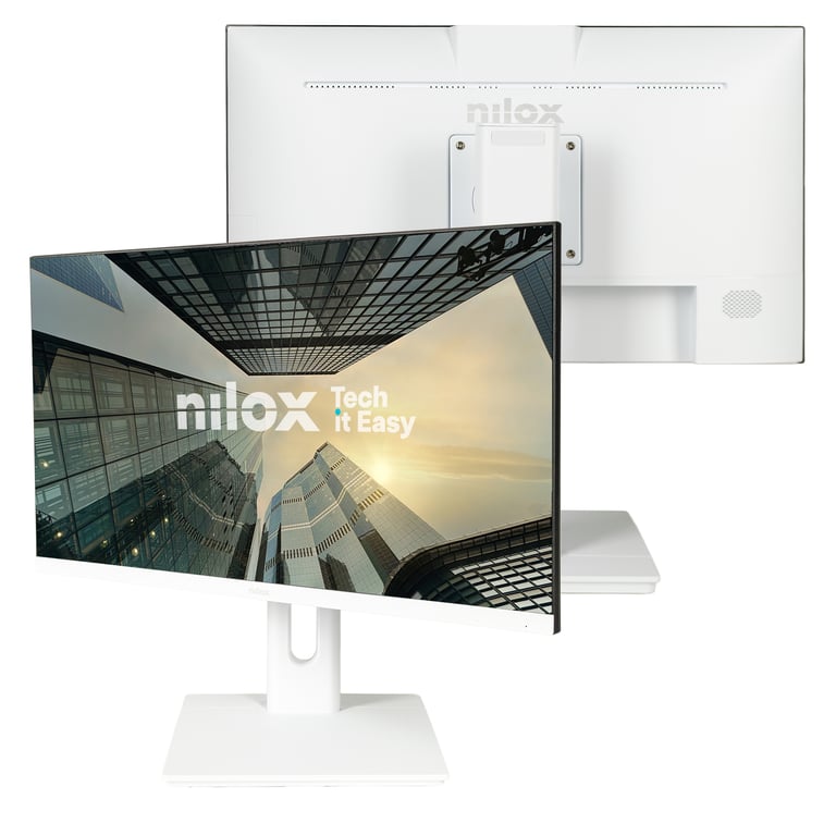 Nilox NXM24REGWEB01W écran plat de PC 60,5 cm (23.8 ) 1920 x 1080 pixels Full HD LED Blanc - Excellent état Parfait état Nilox reconditionné photo 2 | Dero