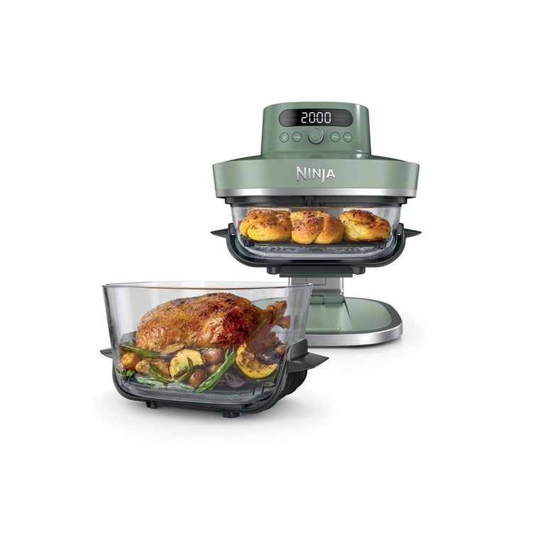 Ninja CRISPi Pro Glass Air Fryer AS090EUGN 5-en-1 2100 W 5,7 L + 2,3 L Vert - Excellent état Parfait état Ninja reconditionné disponible sur Pixmania