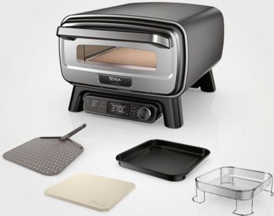 Ninja - Four À Pizza Électrique Mo201eu Inox Noir Pizza 30 Cm, Fonction Air Fryer, Thermostat Digital Pour Usage En Extérieur Parfait état reconditionné disponible sur Boulanger