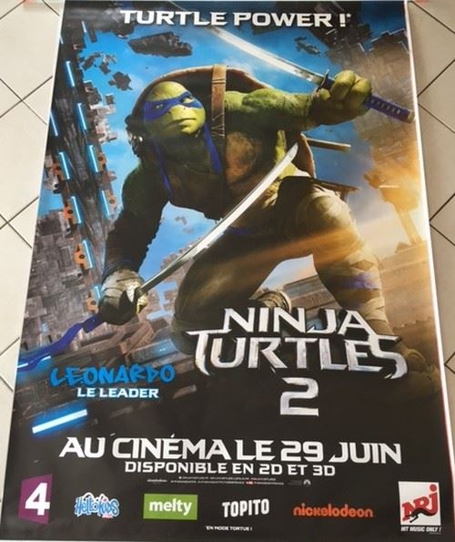 Ninja Turtles 2 - 120x175 cm - AFFICHE / POSTER État correct N/A reconditionné disponible sur Fnac