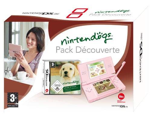Nintendo DS Lite rose Pack découverte Nintendogs État correct N/A reconditionné disponible sur Fnac