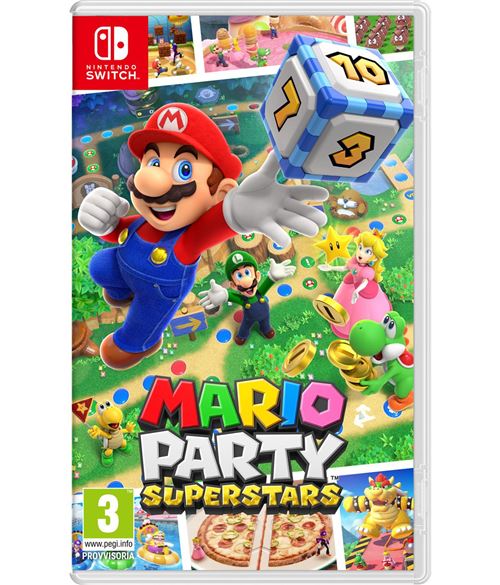 Nintendo Mario Party Superstars Standard Chinois simplifié, Chinois traditionnel, Allemand, Néerlandais, Anglais, Espagnol, Français, Italien, Japonais, Coréen, Russe Nintendo Switch État correct reconditionné disponible sur Fnac