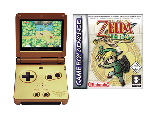 Nintendo Pack Game Boy Advance SP Or + The Legend Of Zelda - The Minish Cap État correct Nintendo reconditionné disponible sur Fnac