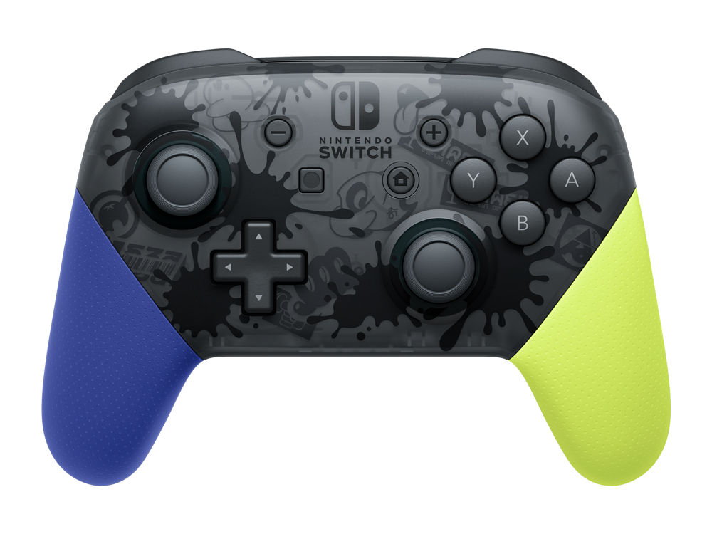 Nintendo Pro Controller Splatoon 3 Edition Noir, Vert, Violet Bluetooth Manette de jeu Analogique/Numérique Nintendo Switch - Excellent état Parfait état Nintendo reconditionné disponible sur Pixmania