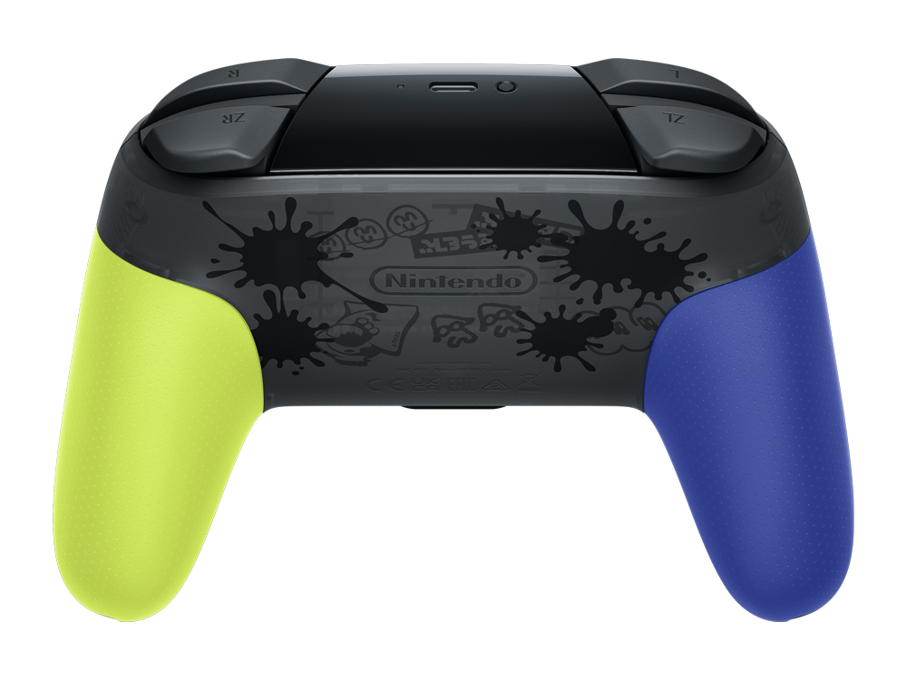 Voir photo 2 de Nintendo Pro Controller Splatoon 3 Edition Noir, Vert, Violet Bluetooth Manette de jeu Analogique/Numérique Nintendo Switch - Excellent état | Dero Nintendo Pro Controller Splatoon 3 Edition Noir, Vert, Violet Bluetooth Manette de jeu Analogique/Numérique Nintendo Switch - Excellent état Parfait état Nintendo reconditionné photo 2 | Dero