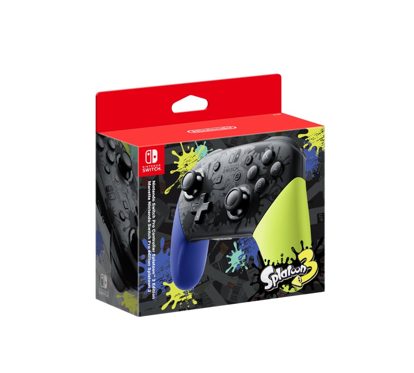 Voir photo 3 de Nintendo Pro Controller Splatoon 3 Edition Noir, Vert, Violet Bluetooth Manette de jeu Analogique/Numérique Nintendo Switch - Excellent état | Dero Nintendo Pro Controller Splatoon 3 Edition Noir, Vert, Violet Bluetooth Manette de jeu Analogique/Numérique Nintendo Switch - Excellent état Parfait état Nintendo reconditionné photo 3 | Dero
