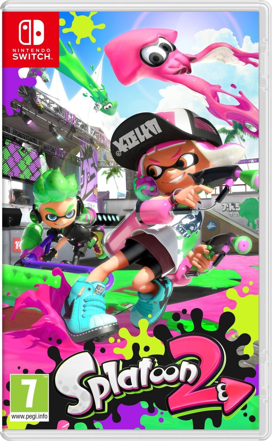 Nintendo Switch 2019 jeu inclus Violet/Orange 2 Manettes Splatoon 2 Très bon état Nintendo reconditionné disponible sur Refurbed