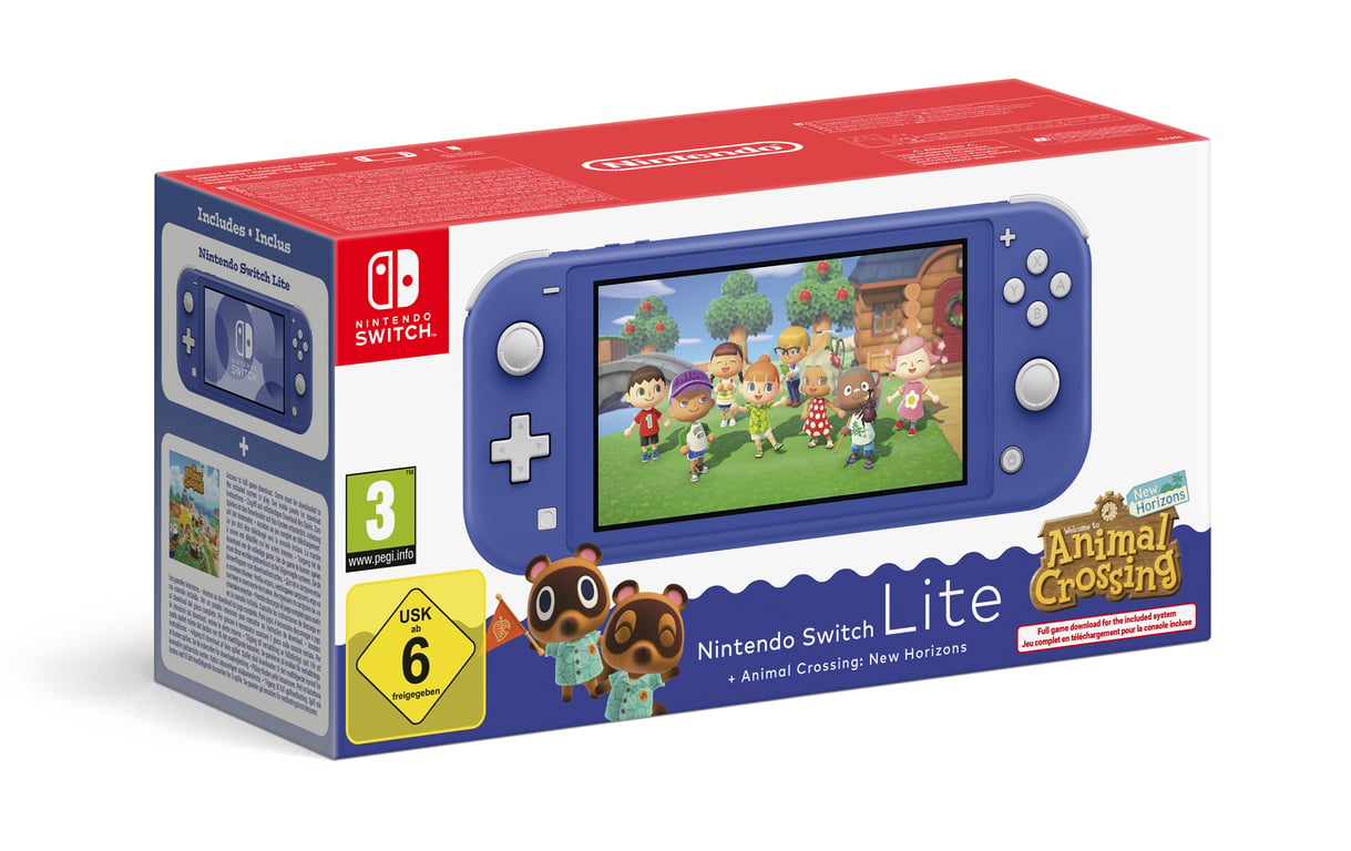 Nintendo Switch Animal Crossing console de jeux portables 14 cm (5.5 ) 32 Go Écran tactile Wifi Bleu - Bon état Bon état Nintendo reconditionné disponible sur Pixmania