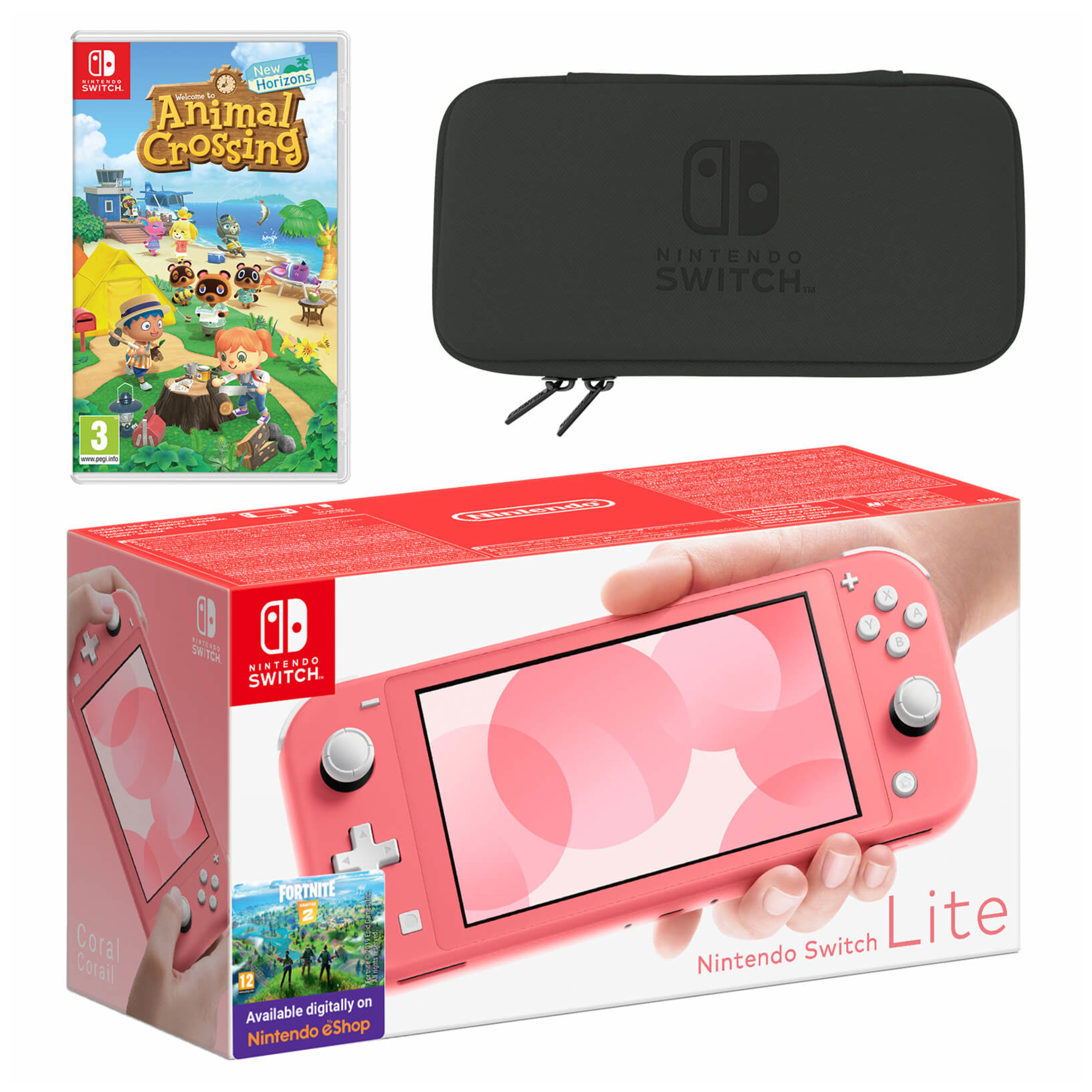 Nintendo Switch Lite (Coral) Animal Crossing: New Horizons Pack + NSO 3 months console de jeux portables 14 cm (5.5 ) 32 Go Écran tactile Wifi Corail - Très bon état Très bon état reconditionné disponible sur Pixmania