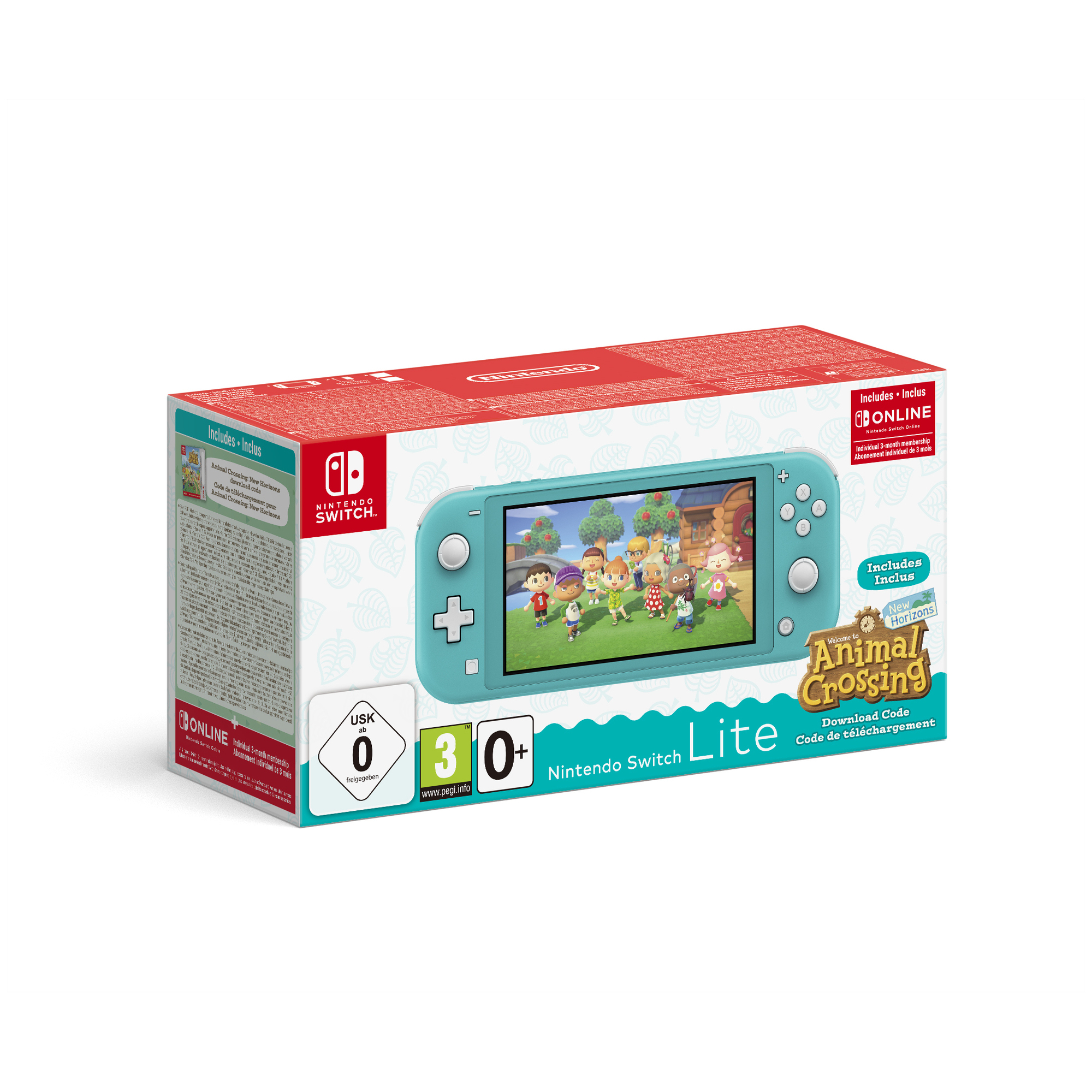 Nintendo Switch Lite (Turquoise) Animal Crossing: New Horizons Pack + NSO 3 months (Limited) console de jeux portables 14 cm (5.5 ) 32 Go Écran tactile Wifi - Bon état Bon état reconditionné disponible sur Pixmania