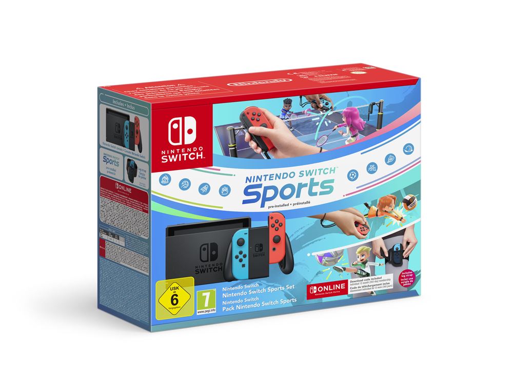 Nintendo Switch Sports Set console de jeux portables 15,8 cm (6.2 ) 32 Go Écran tactile Wifi Bleu, Gris, Rouge - Très bon état Très bon état reconditionné disponible sur Pixmania