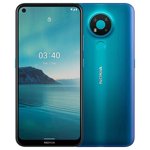 Nokia 3.4 4 GB 32 GB Dual-SIM Fjord Très bon état Nokia reconditionné disponible sur Refurbed