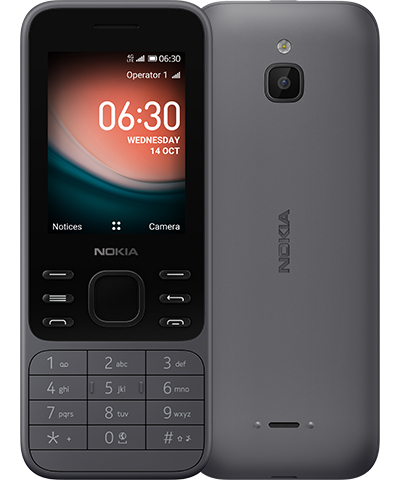 Nokia 6300 4G 6,1 cm (2.4 ) 104,7 g Charbon de bois Téléphone numérique - Bon état Bon état Nokia reconditionné disponible sur Pixmania