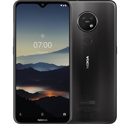 Nokia 7.2 16 cm (6.3 ) 4 GB 64 GB Dual SIM Charcoal 3500 mAh État correct Nokia reconditionné disponible sur Fnac
