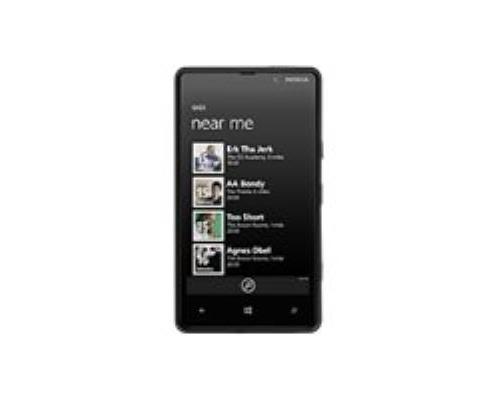 Nokia Lumia 820 - 4G smartphone - RAM 1 Go / Mémoire interne 8 Go - microSD slot - écran OLED - 4.3" - 800 x 480 pixels - rear camera 8 MP - noir État correct Nokia reconditionné disponible sur Fnac