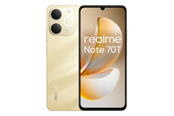 Note 70T 4G 4GB 128GB 6.74" Dorado Très bon état Realme reconditionné disponible sur Darty