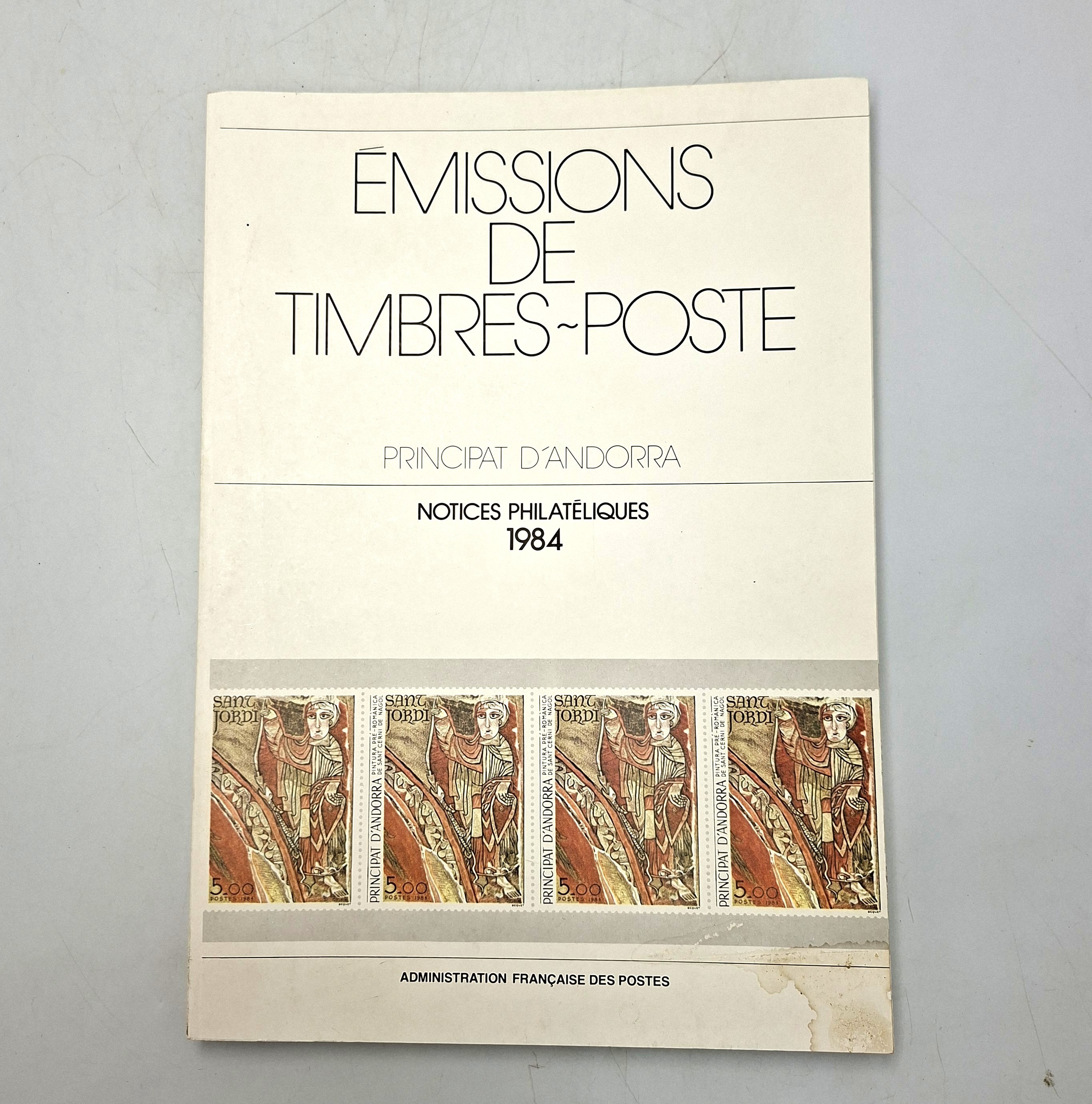 Voir photo 4 de Notices philatéliques. Lot de 2 : France et Principat d'Andorra, 1984. Editions Ministère des PTT Notices philatéliques. Lot de 2 : France et Principat d'Andorra, 1984. Editions Ministère des PTT Très bon état reconditionné photo 4