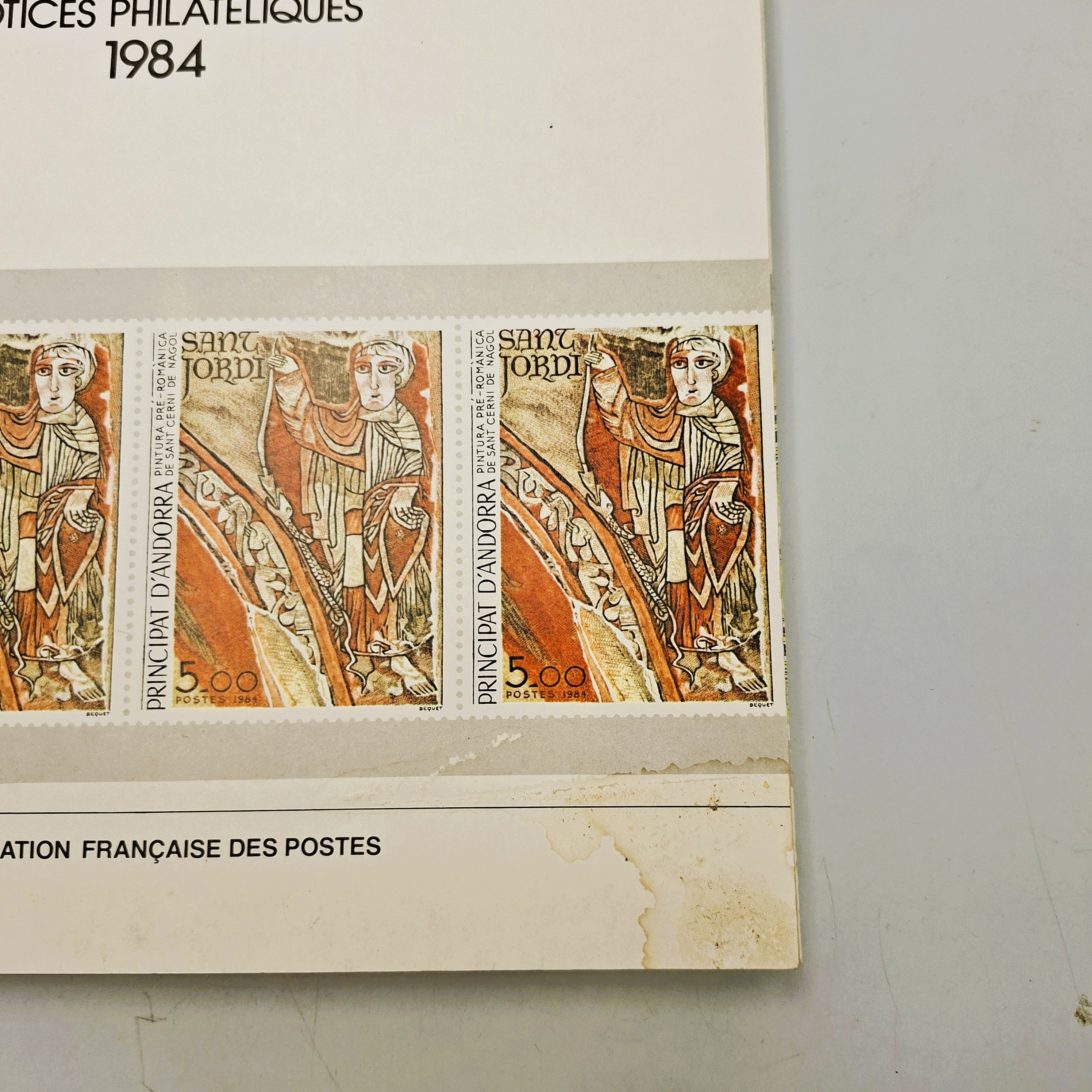 Voir photo 7 de Notices philatéliques. Lot de 2 : France et Principat d'Andorra, 1984. Editions Ministère des PTT Notices philatéliques. Lot de 2 : France et Principat d'Andorra, 1984. Editions Ministère des PTT Très bon état reconditionné photo 7