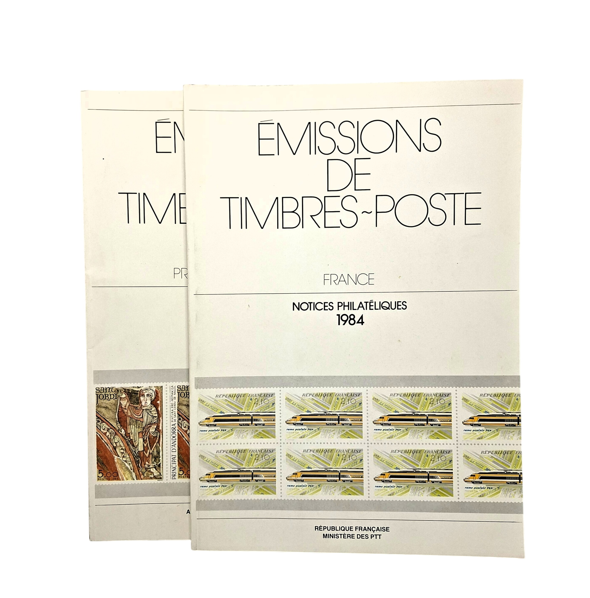 Acheter Notices philatéliques. Lot de 2 : France et Principat d'Andorra, 1984. Editions Ministère des PTT Très bon état - 11,00 € Notices philatéliques. Lot de 2 : France et Principat d'Andorra, 1984. Editions Ministère des PTT Très bon état reconditionné disponible sur Label Emmaüs
