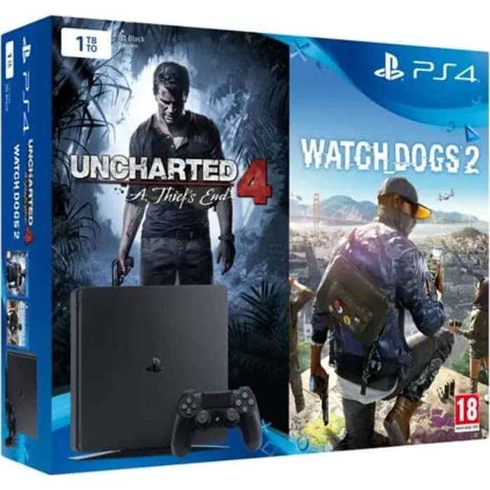 Acheter Nouvelle PS4 Slim 1 To + 2 Jeux : Uncharted 4 : A Thiefs End + Watch Dogs 2 Reconditionné - 209,00 € Nouvelle PS4 Slim 1 To + 2 Jeux : Uncharted 4 : A Thiefs End + Watch Dogs 2 Reconditionné Sony Interactive Entertainment reconditionné disponible sur Cdiscount Seconde Vie
