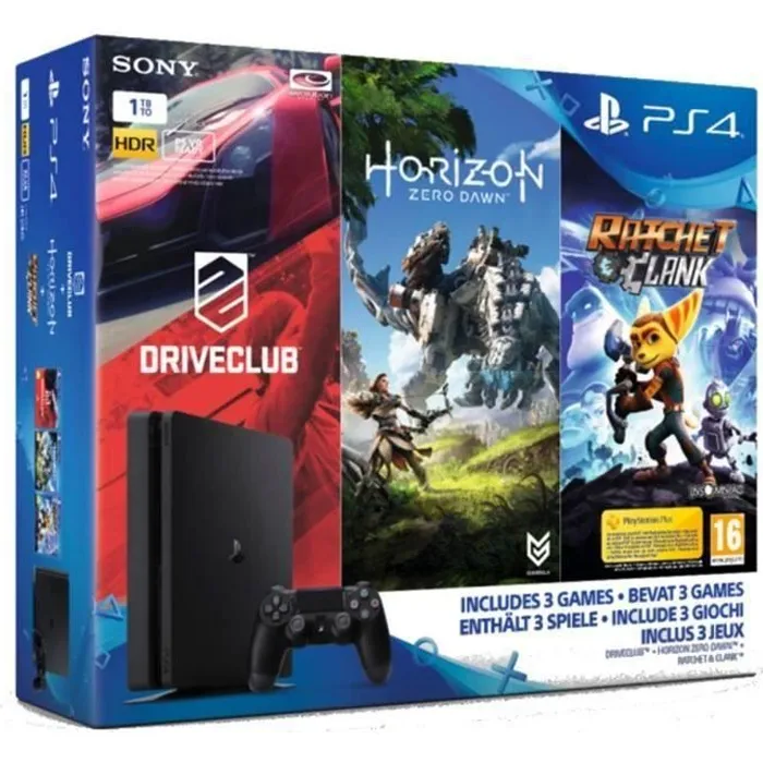 Acheter Nouvelle PS4 Slim 1 To + 3 Jeux : Horizon : Zero Dawn + Ratchet & Clank + Drive Club refurbished - 230,00 € Nouvelle PS4 Slim 1 To + 3 Jeux : Horizon : Zero Dawn + Ratchet & Clank + Drive Club refurbished reconditionné disponible sur Cdiscount Seconde Vie