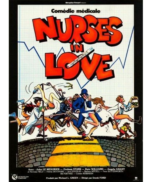 Nurses in Love - John Le Mesurier - 116x158cm - Affiche de cinéma originale pliée État correct reconditionné disponible sur Fnac