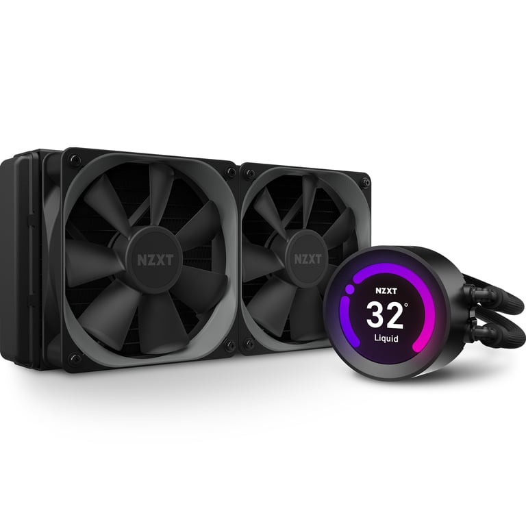 NZXT RL-KRZ53-01 système de refroidissement d'ordinateur Processeur Refroidisseur de liquide tout-en-un 12 cm Noir - Excellent état Parfait état NZXT reconditionné disponible sur Pixmania