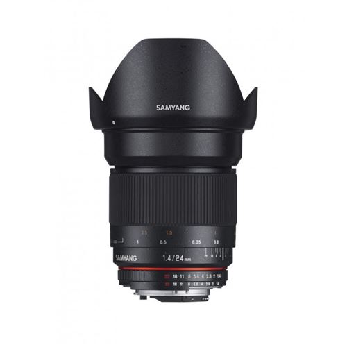 Objectif 24mm f/1.4 ED AS UMC compatible avec Nikon État correct Samyang Optics reconditionné disponible sur Fnac