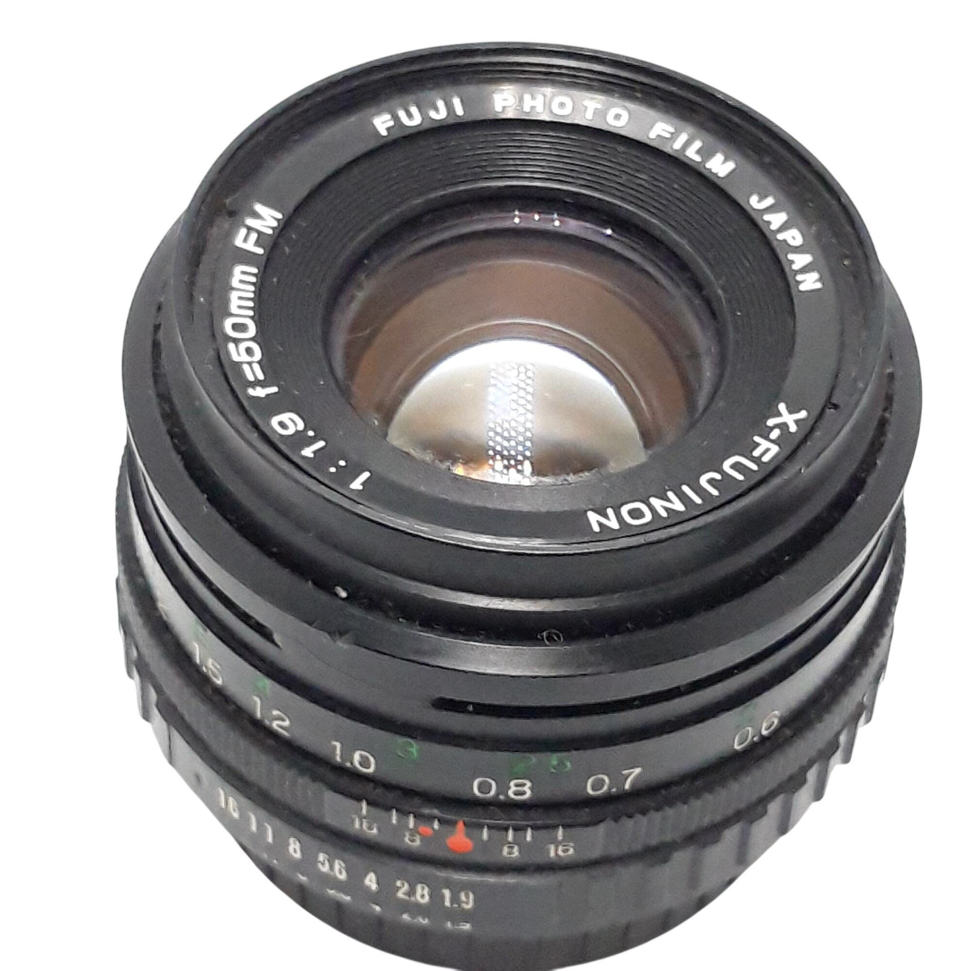 Objectif fujica 1 :1.9 f= 50 mm Bon état - 42,00 € Objectif fujica 1 :1.9 f= 50 mm Bon état reconditionné disponible sur Label Emmaüs