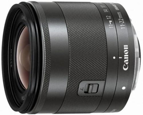 Objectif hybride Canon EF-M 11-22mm f/4-5.6 IS STM noir État correct Canon reconditionné disponible sur Fnac