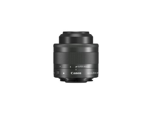 Objectif hybride Canon EF-M 28mm f/3,5 Macro IS STM noir avec éclairage LED incorporé État correct Canon reconditionné disponible sur Fnac
