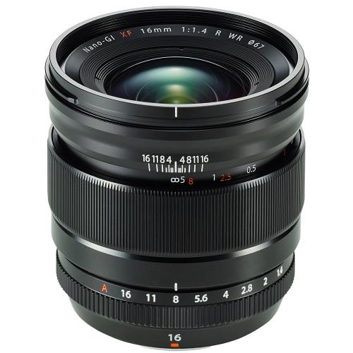 Objectif hybride Fujifilm XF 16mm f/1,4 R WR noir État correct Fujifilm reconditionné disponible sur Fnac