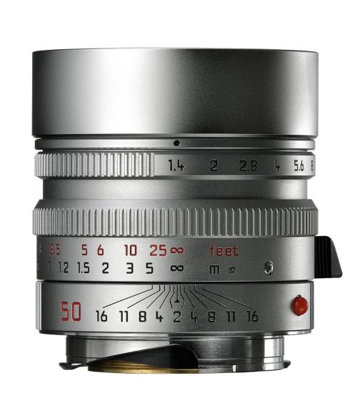 Objectif hybride Leica Summilux-M 50 mm f/1.4 ASPH. Argent Chromé État correct Leica reconditionné disponible sur Fnac