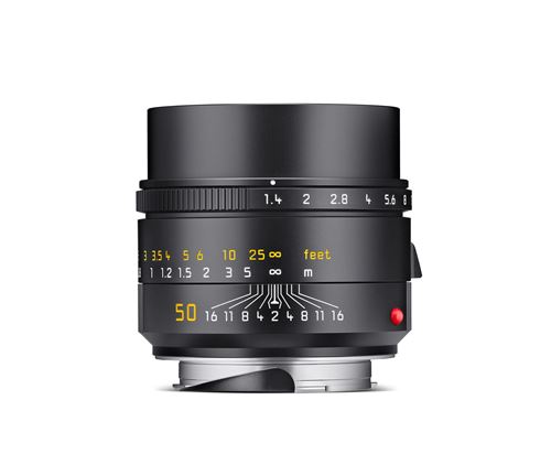 Objectif hybride Leica Summilux M 50mm f/1.4 ASPH finition adonisée noir État correct Leica reconditionné disponible sur Fnac
