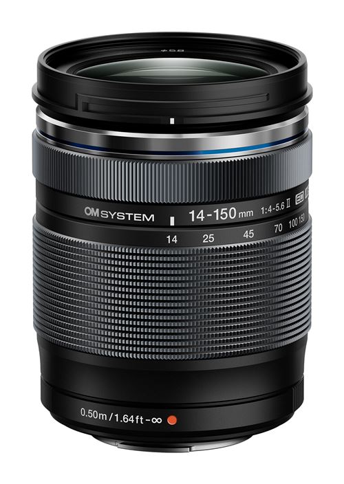 Objectif hybride OM System M.Zuiko Digital ED 14-150mm f/4.0-5.6 II MSC Noir État correct reconditionné disponible sur Fnac