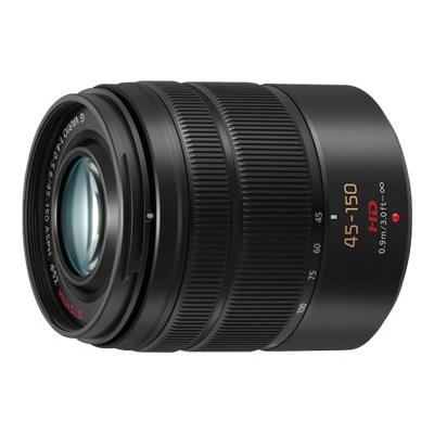 Objectif hybride Panasonic Lumix G 45-150mm f/4-5,6 Vario OIS noir État correct Panasonic reconditionné disponible sur Fnac
